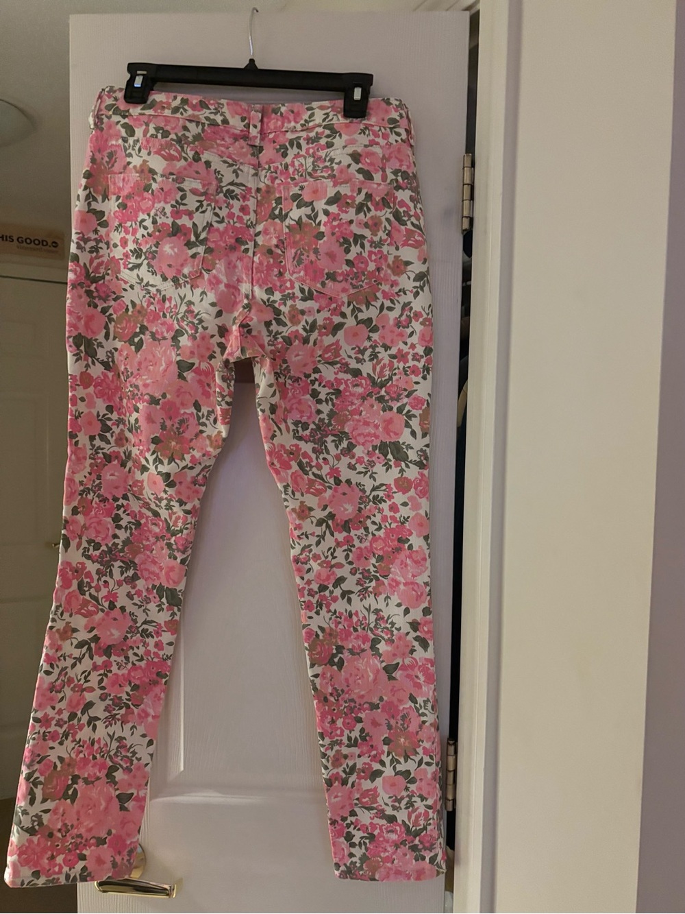 Territory Ahead Pink Floral Jeans of 98% cotton and 2% Elastane Size 8 waist 33 - Picture 8 of 9
